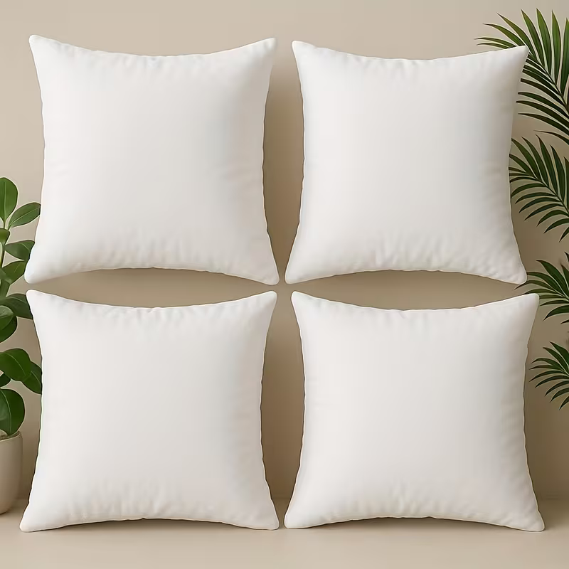 Pillow Cover 20X20 - Pure White Modern Style Pillow Covers,