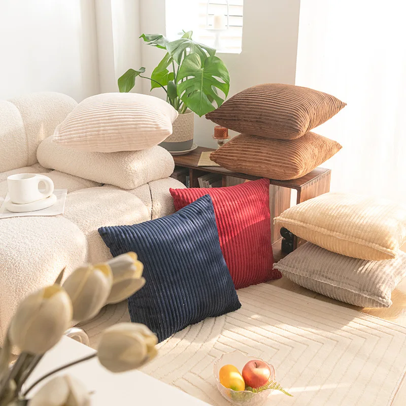 2026 Striped Faux Fur Throw Pi - مراجعة Pillow Cover 20X20 وسعره