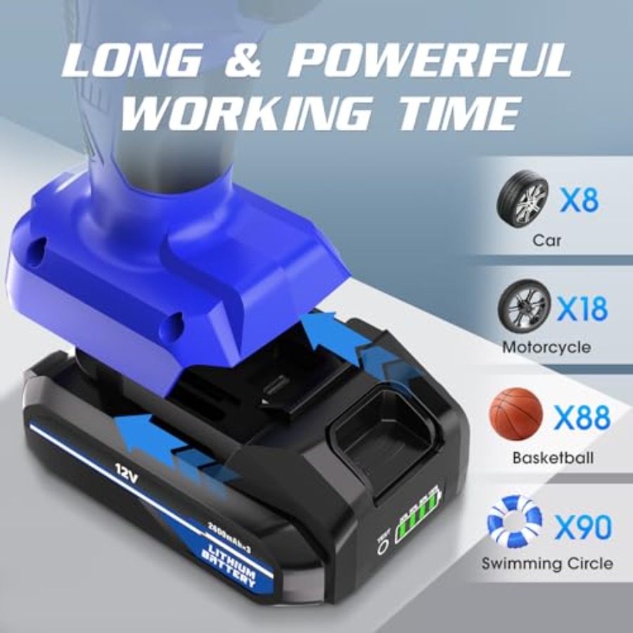 Tire Inflator Portable Air Com - مراجعة P & C Home Textiles Usa وسعره