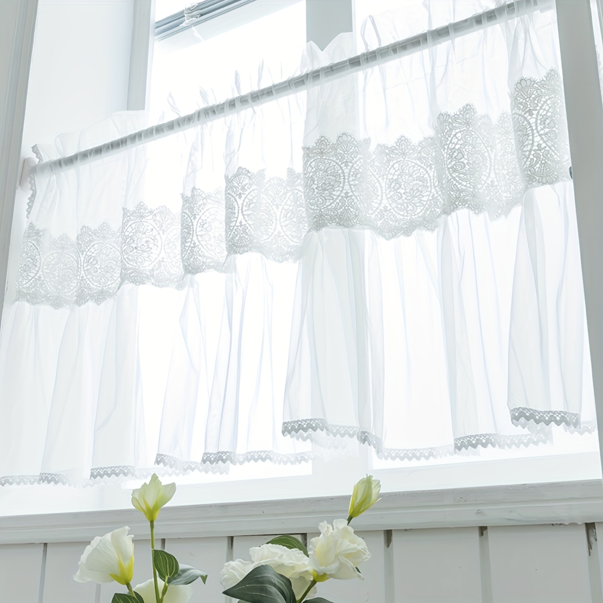 1Pc, French Pastoral Style Whi - مراجعة Home Textiles France وسعره