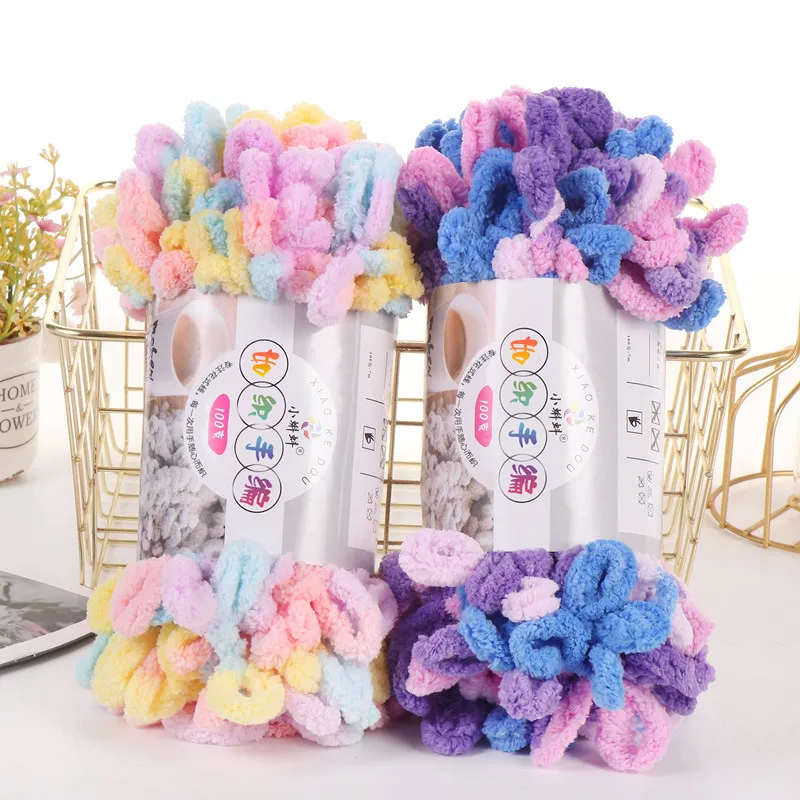 5pcs100g/Roll Puffy Finger Loo - مراجعة Throw Blanket Chunky Knit وسعره