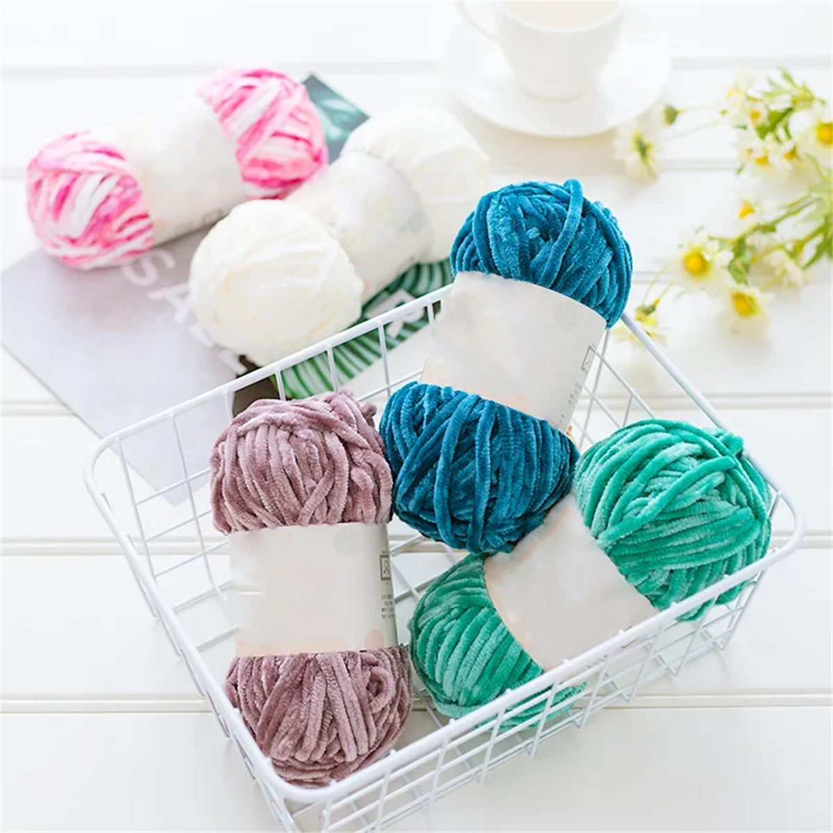 3pcs 100g Super Soft Velvet Ya - مراجعة Throw Blanket Chunky Knit وسعره