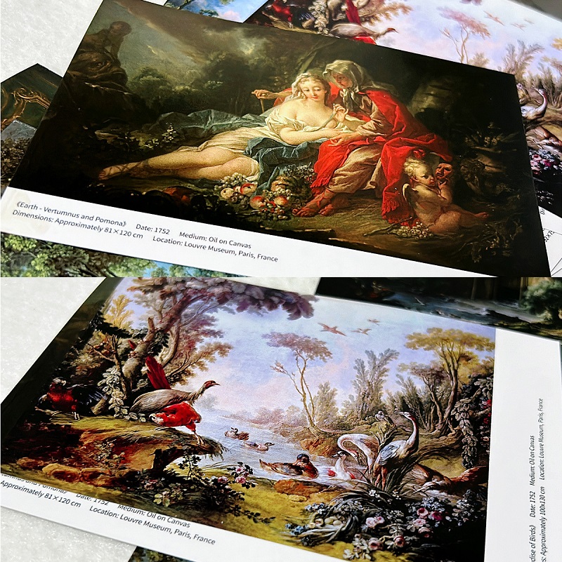 30PCS Francois Boucher Art Pos - مراجعة Home Textiles France وسعره