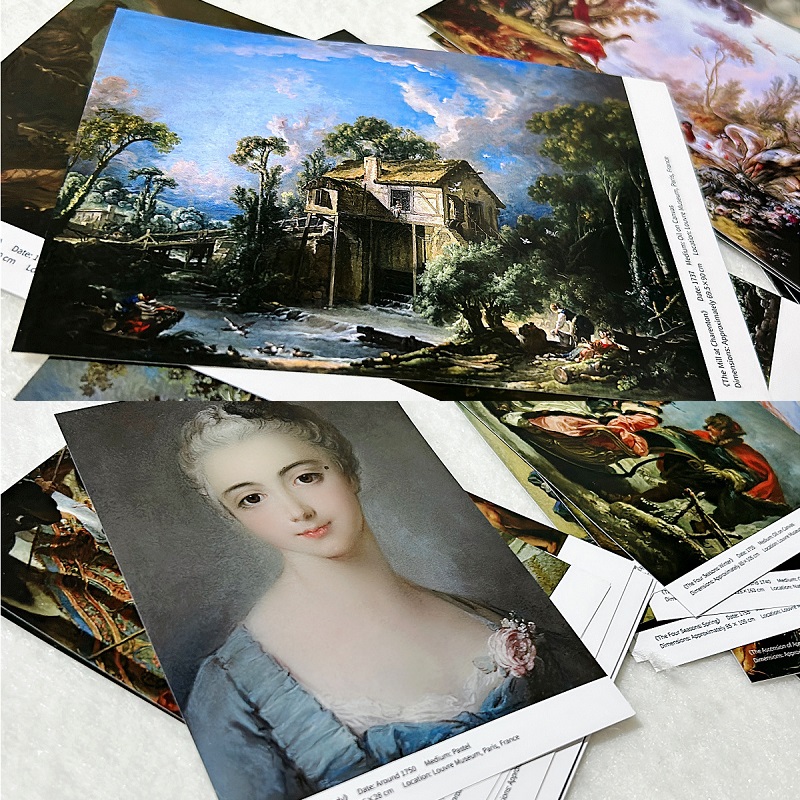 30PCS Francois Boucher Art Pos - مراجعة Home Textiles France وسعره