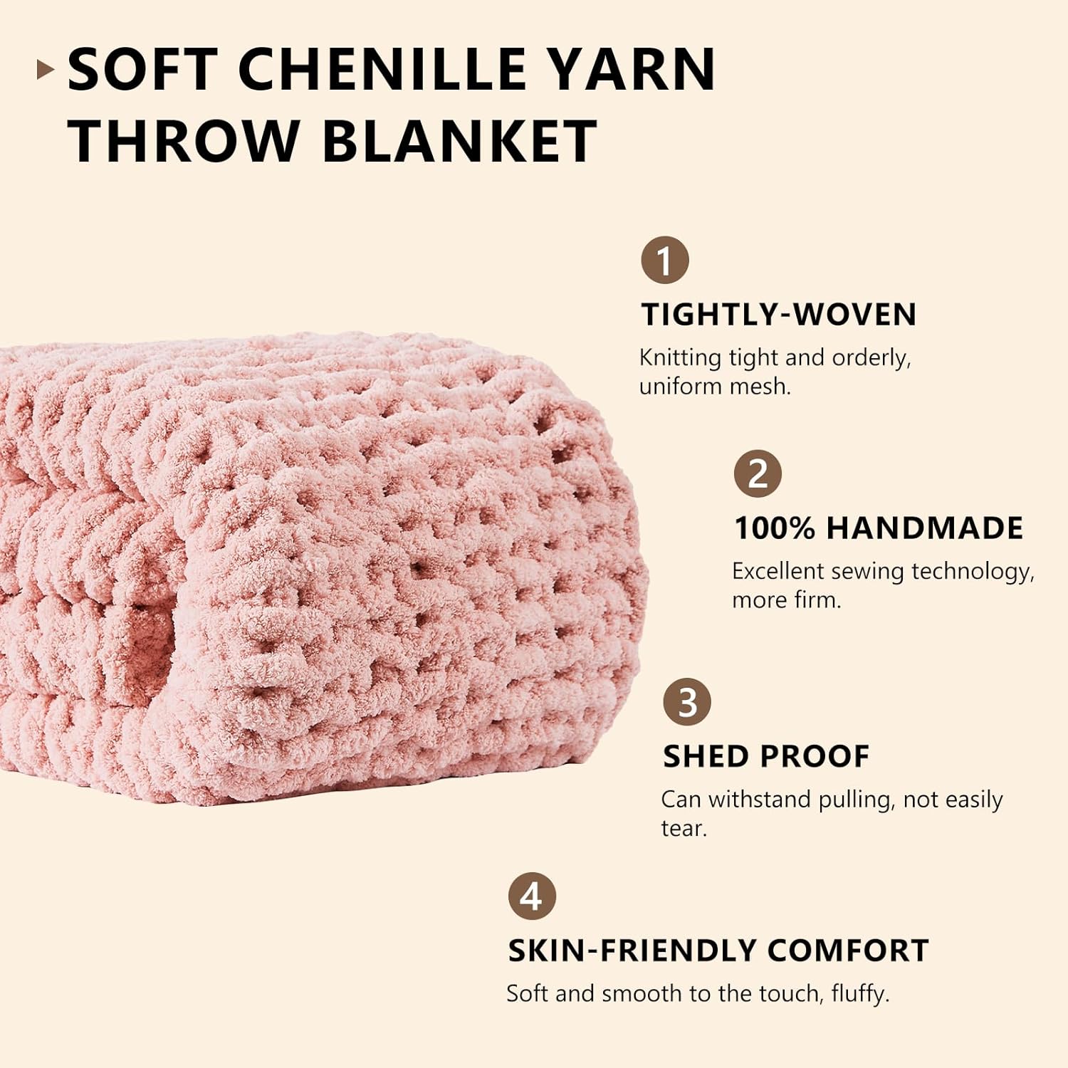 Chunky Knit Blanket Throw Chen - مراجعة Throw Blanket Chunky Knit وسعره