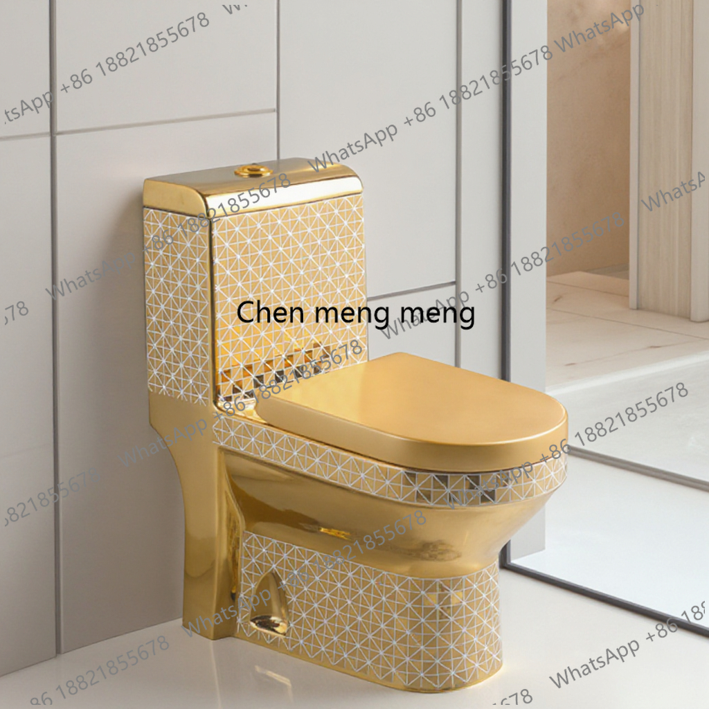 Golden Toilet,Modern One-Piece - مراجعة P & C Home Textiles Usa وسعره