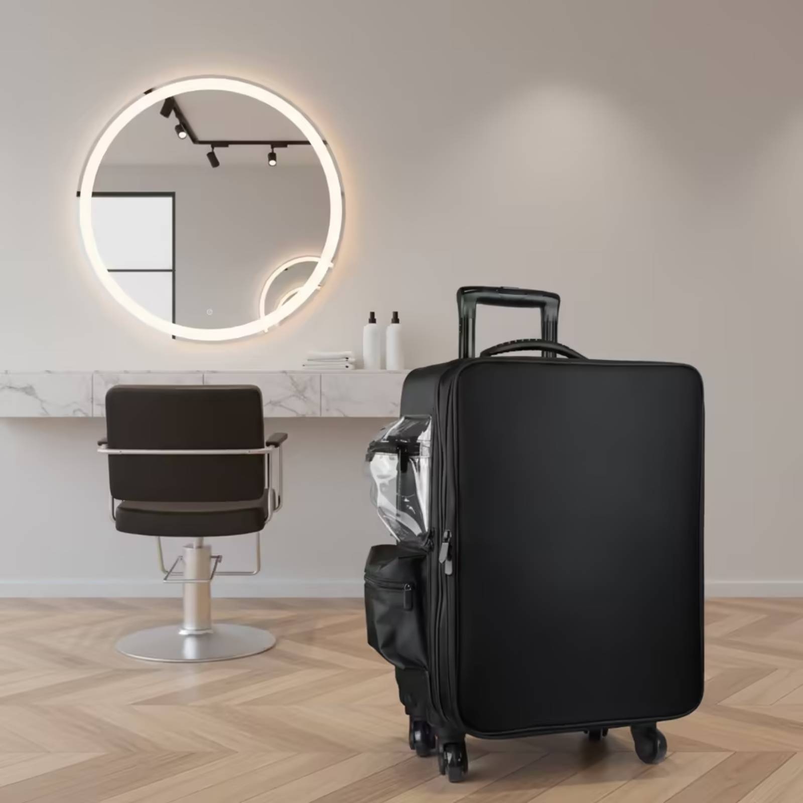 Makeup Case with Rotating Whee - مراجعة P & C Home Textiles Usa وسعره