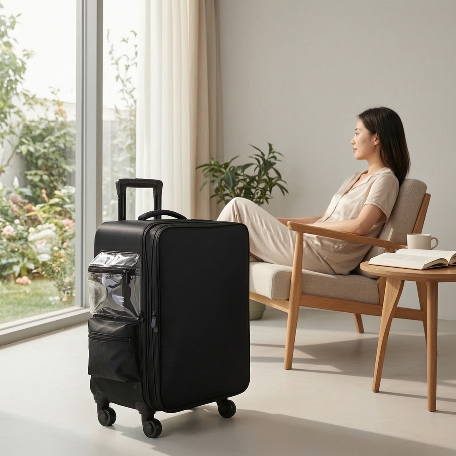 Makeup Case with Rotating Whee - مراجعة P & C Home Textiles Usa وسعره