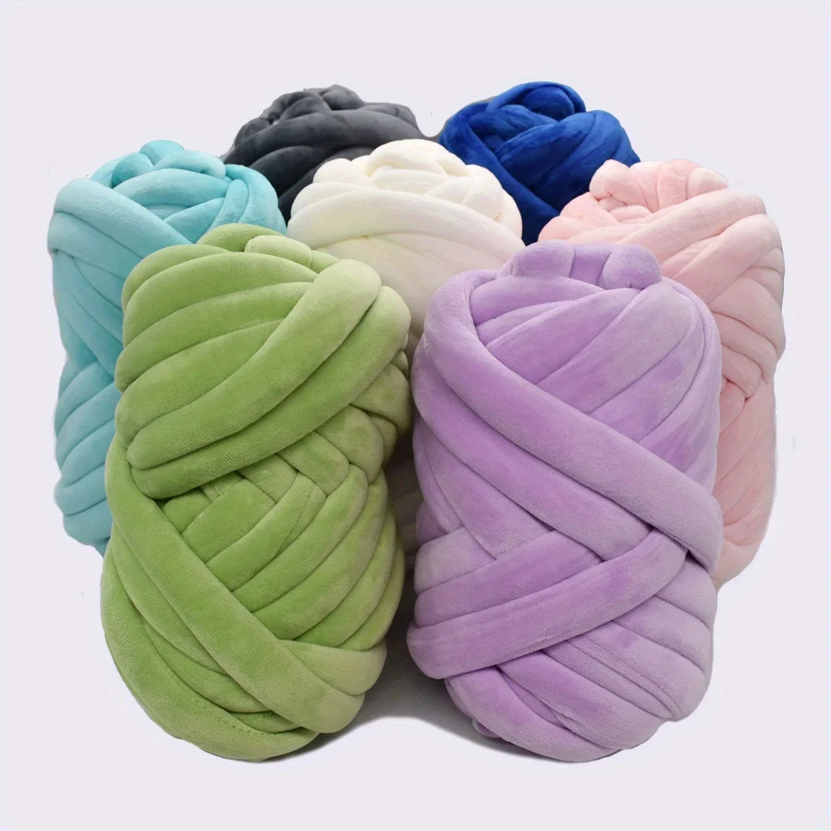1pc Giant Soft Chunky Yarn - V - مراجعة Throw Blanket Chunky Knit وسعره