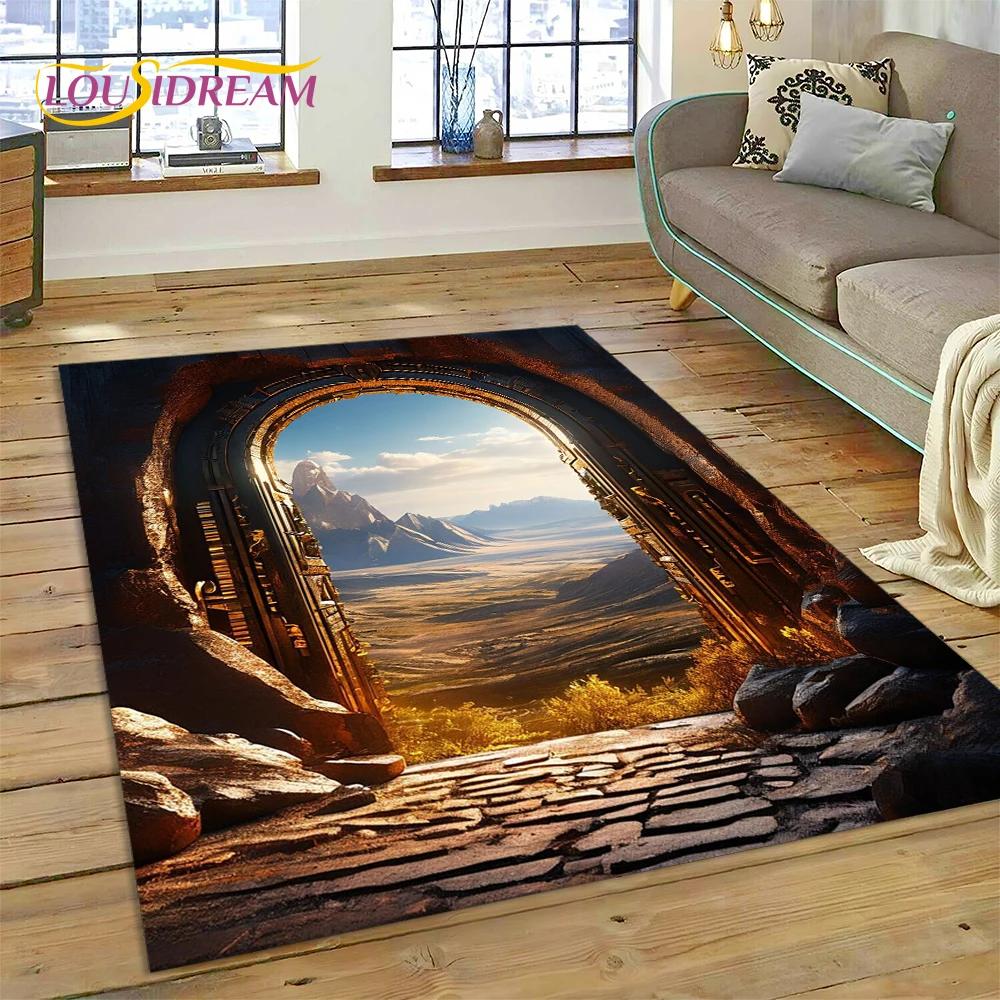 Illusion God's Temple Door Gat - مراجعة Home Textiles Sale وسعره