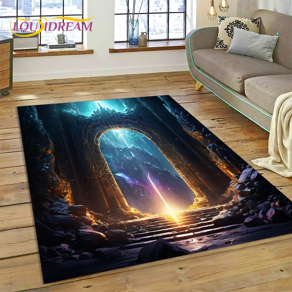 Illusion God's Temple Door Gat - مراجعة Home Textiles Sale وسعره