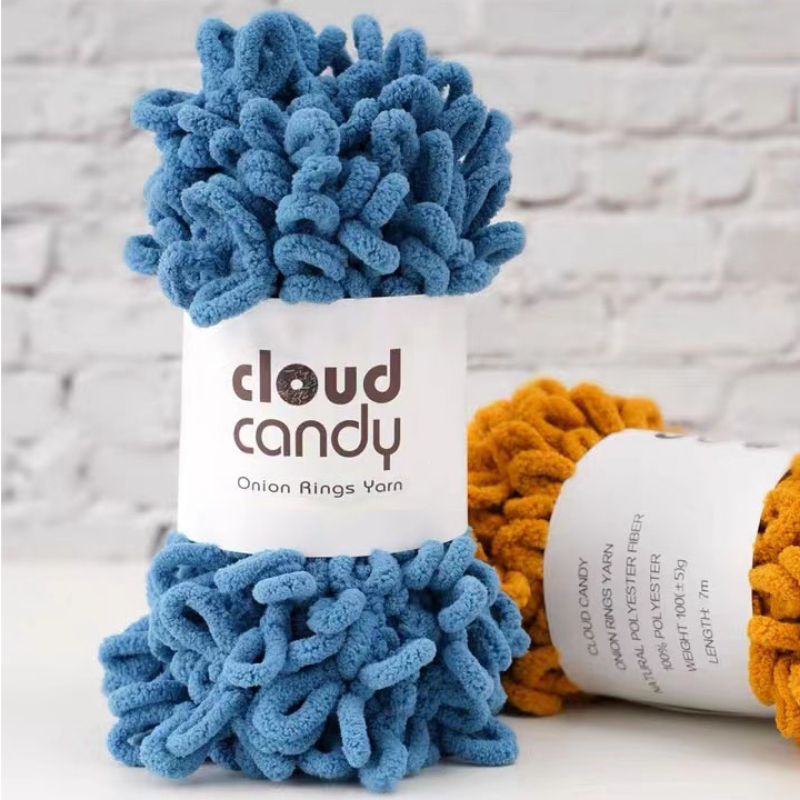 100g/Roll Finger Loop Yarn Thr - مراجعة Throw Blanket Chunky Knit وسعره