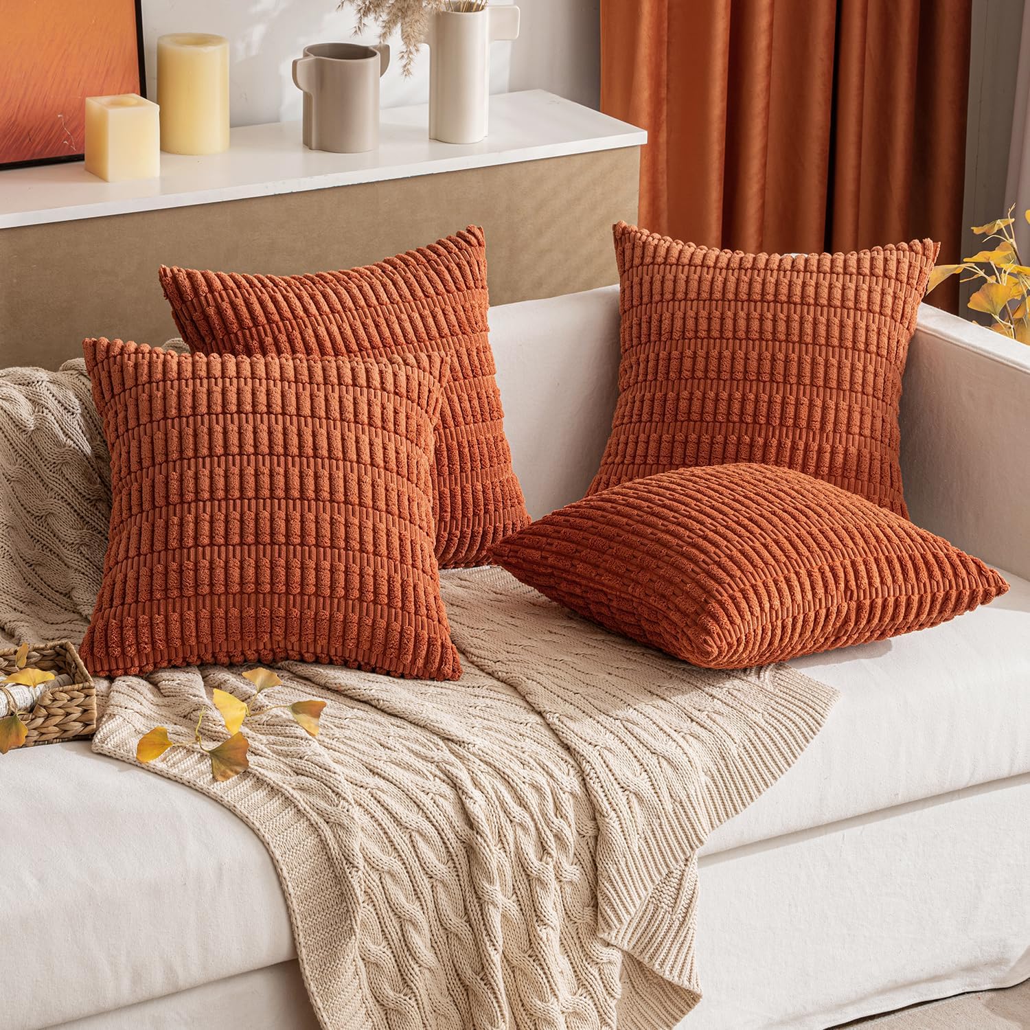 Corduroy Decorative Throw Pill - مراجعة Pillow Cover 20X20 وسعره