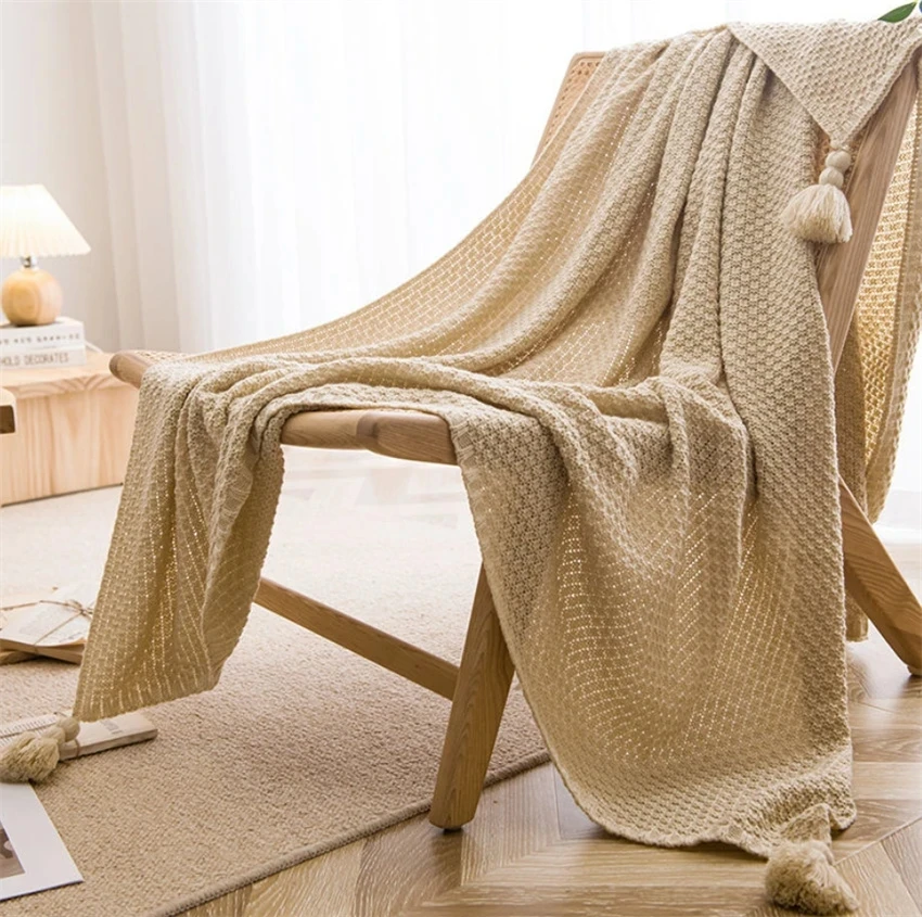 Nordic Blankets for Bed Sofa C - مراجعة Throw Blanket Chunky Knit وسعره