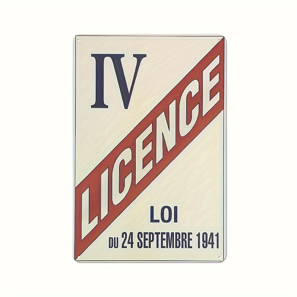 French Alcohol Law Metal Sign  - مراجعة Home Textiles France وسعره