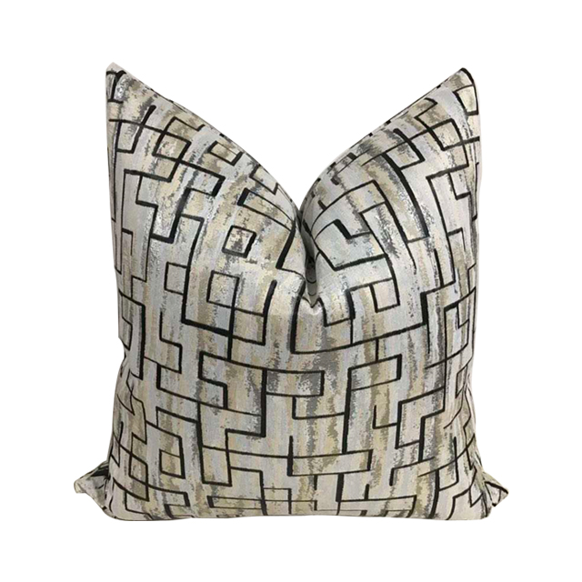 Black and Gold Geometric Throw - مراجعة Pillow Cover 20X20 وسعره