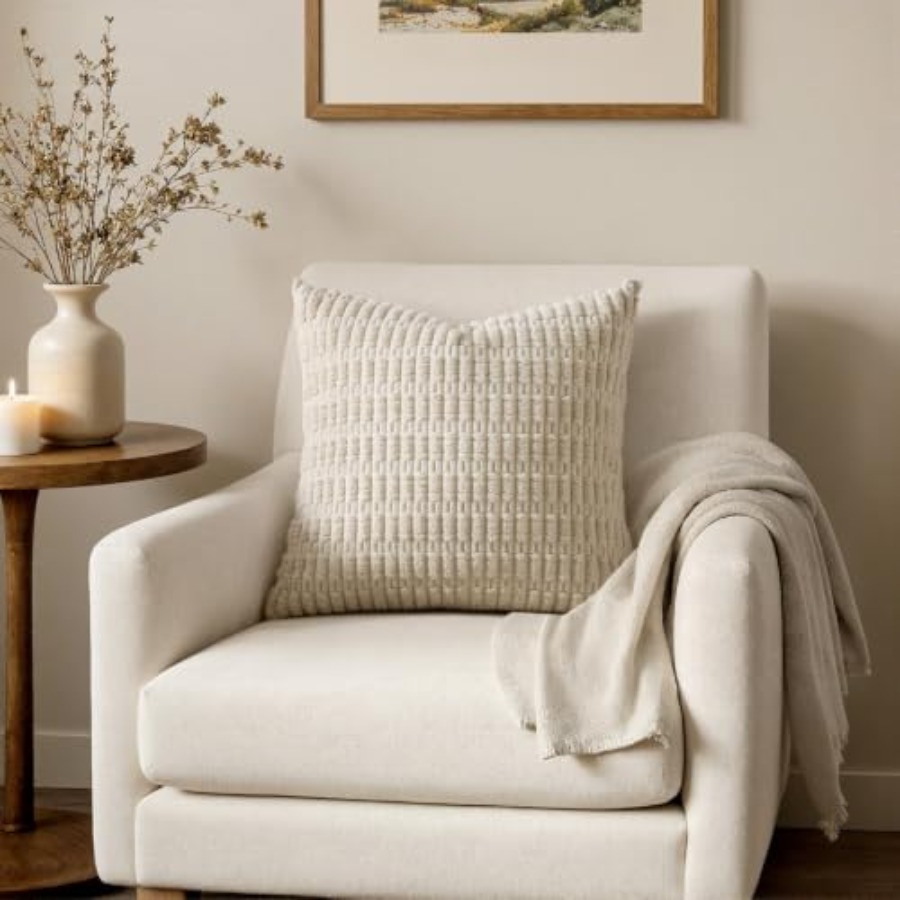 Pack of 2 Corduroy Decorative  - مراجعة Pillow Cover 20X20 وسعره