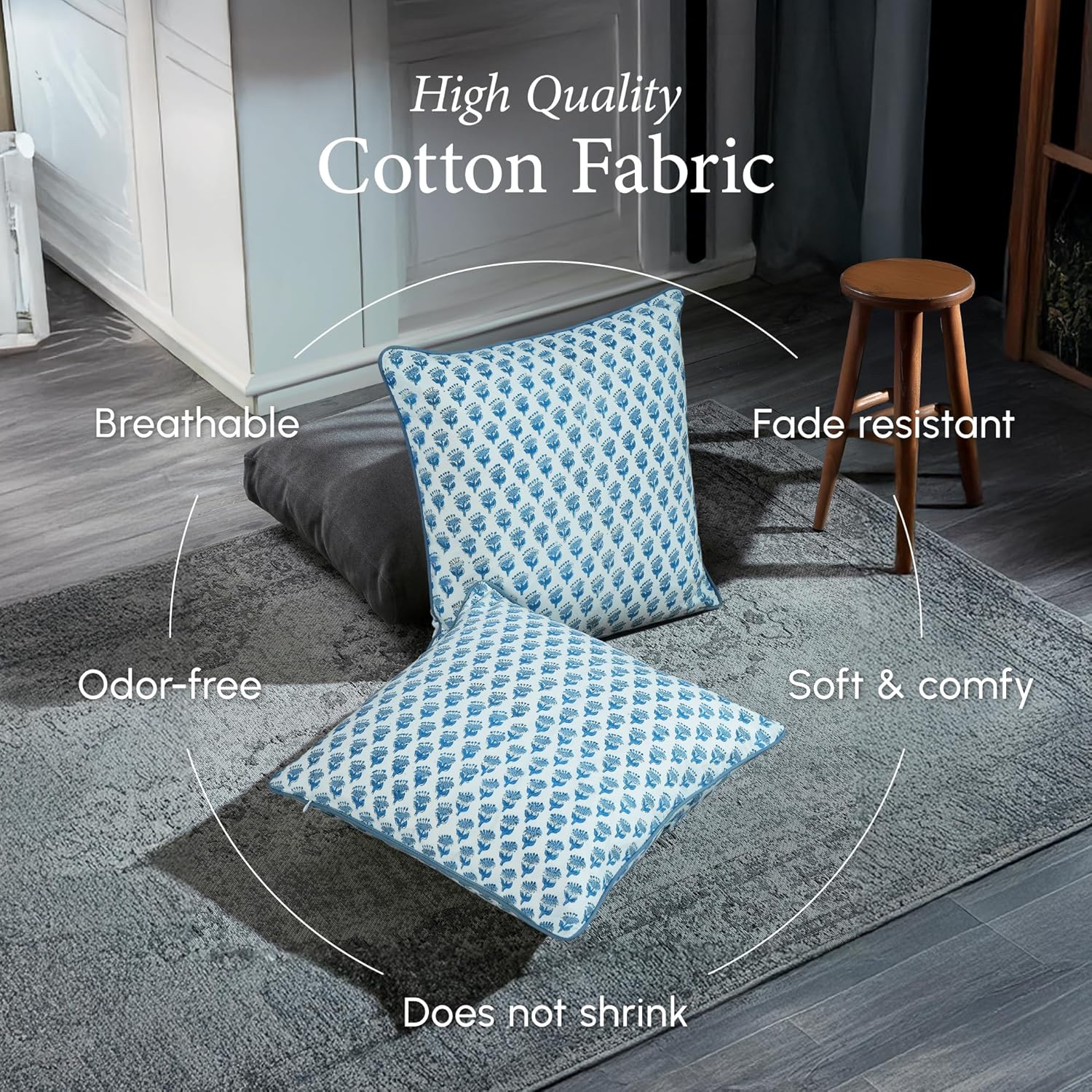 100% Cotton Throw Pillow Cover - مراجعة Pillow Cover 20X20 وسعره