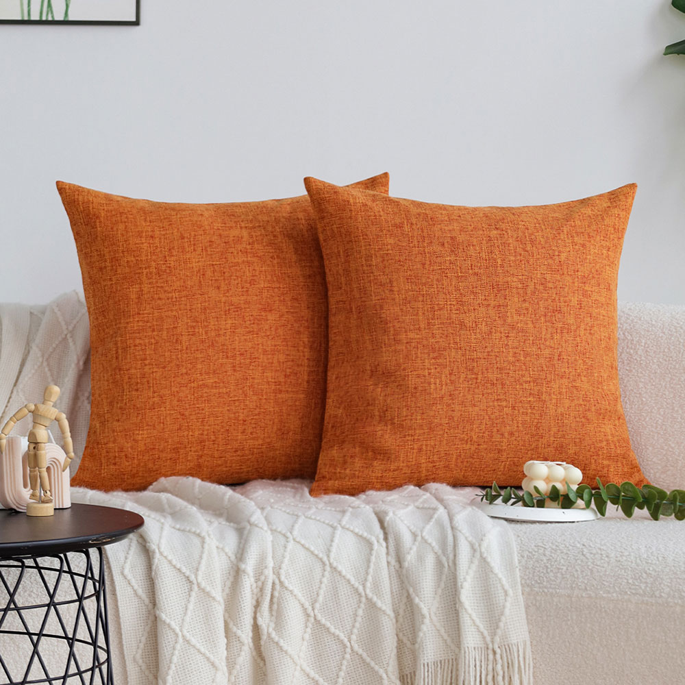 Orange Cushion Cover Sofa Deco - مراجعة Pillow Cover 20X20 وسعره