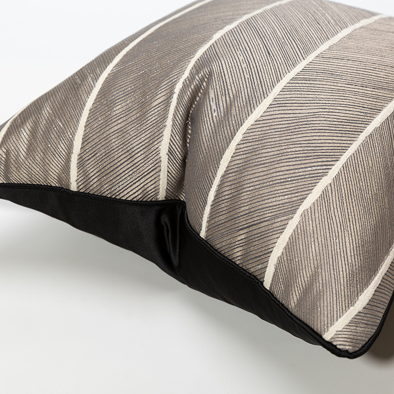 Black White Jacquard Luxury Th - مراجعة Pillow Cover 20X20 وسعره